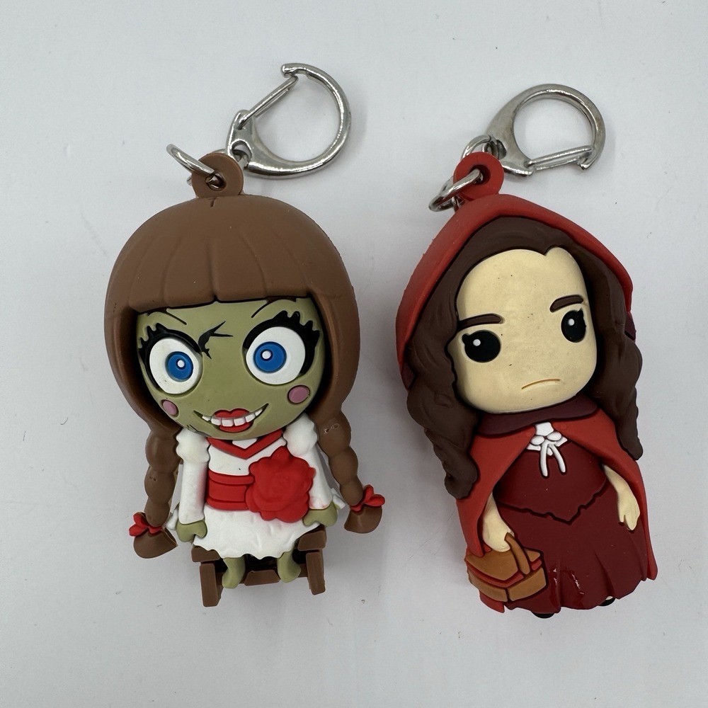 Halloween Figural Bag Clip Keychain Lot Spirit Monty Annabelle Laurie Horror - Picture 2 of 9